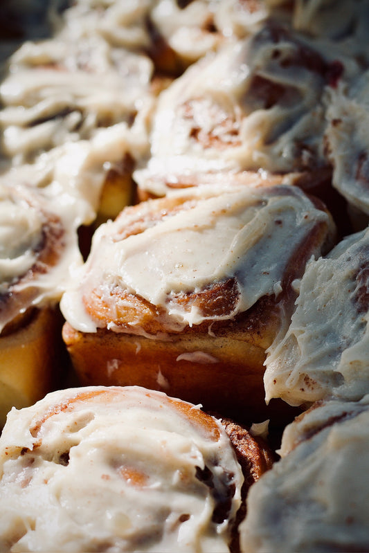 Cinnamon Rolls with brown butter frosting