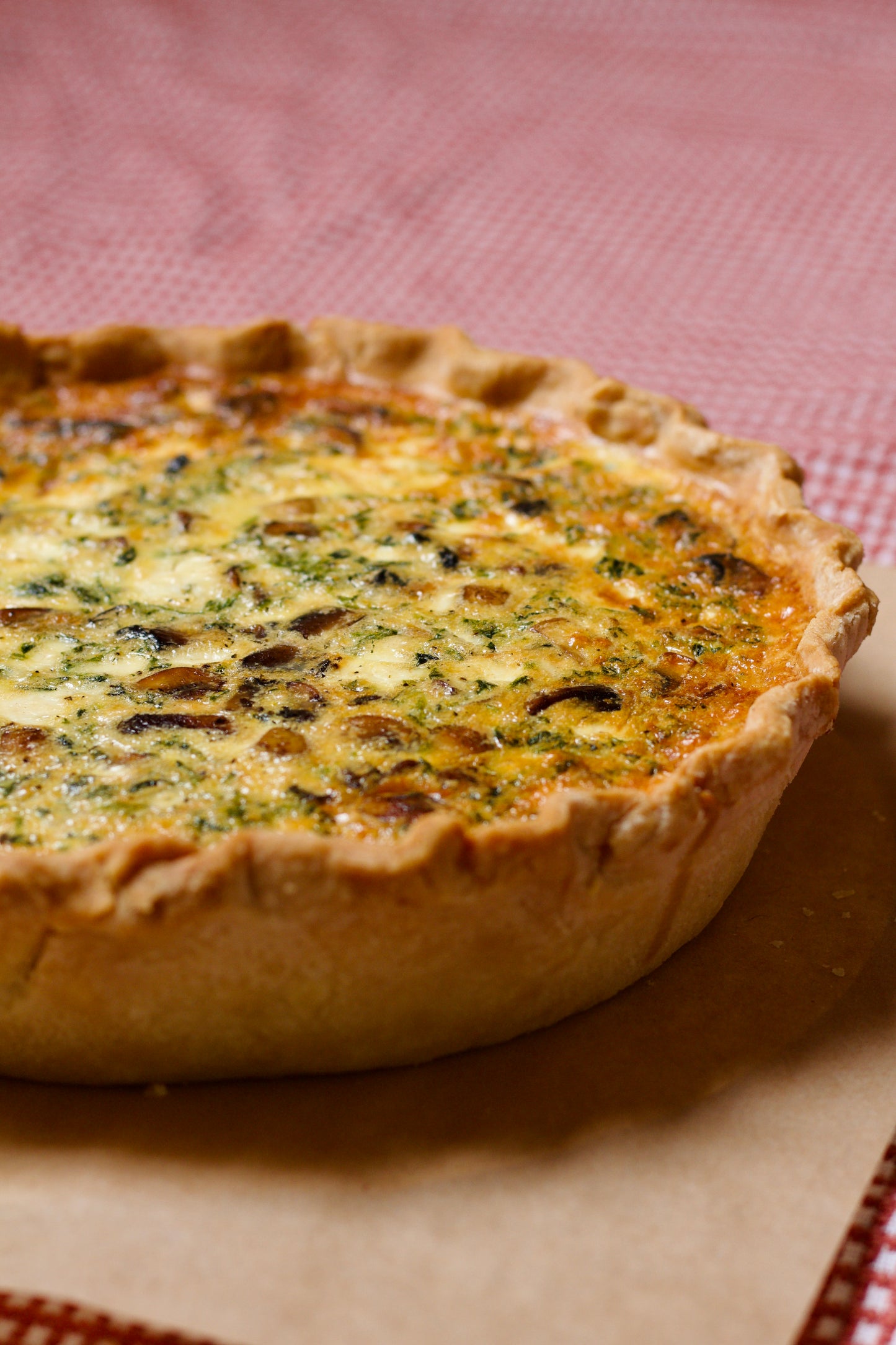 Vegetarian Quiché - slice