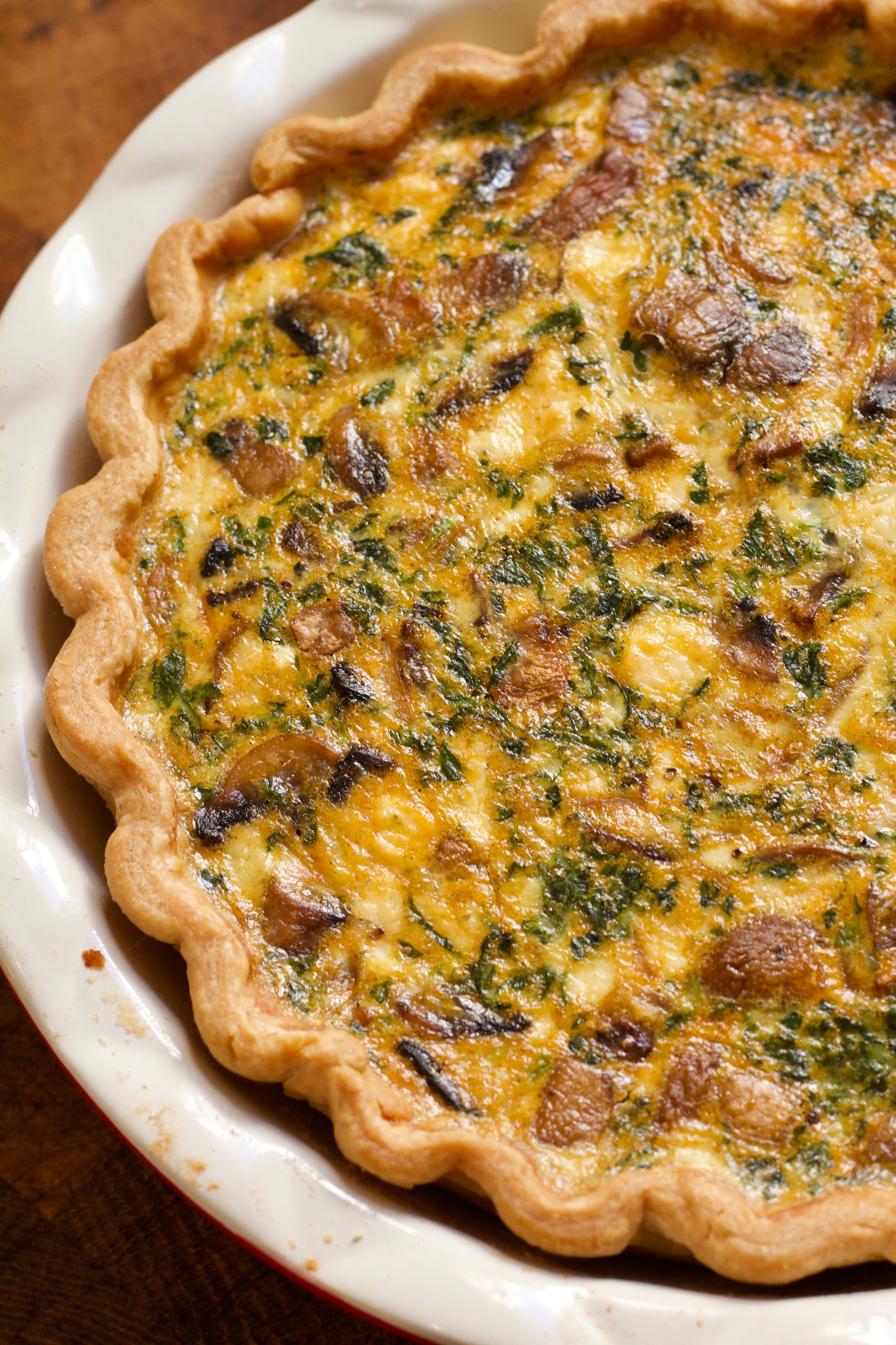 Vegetarian Quiché - slice